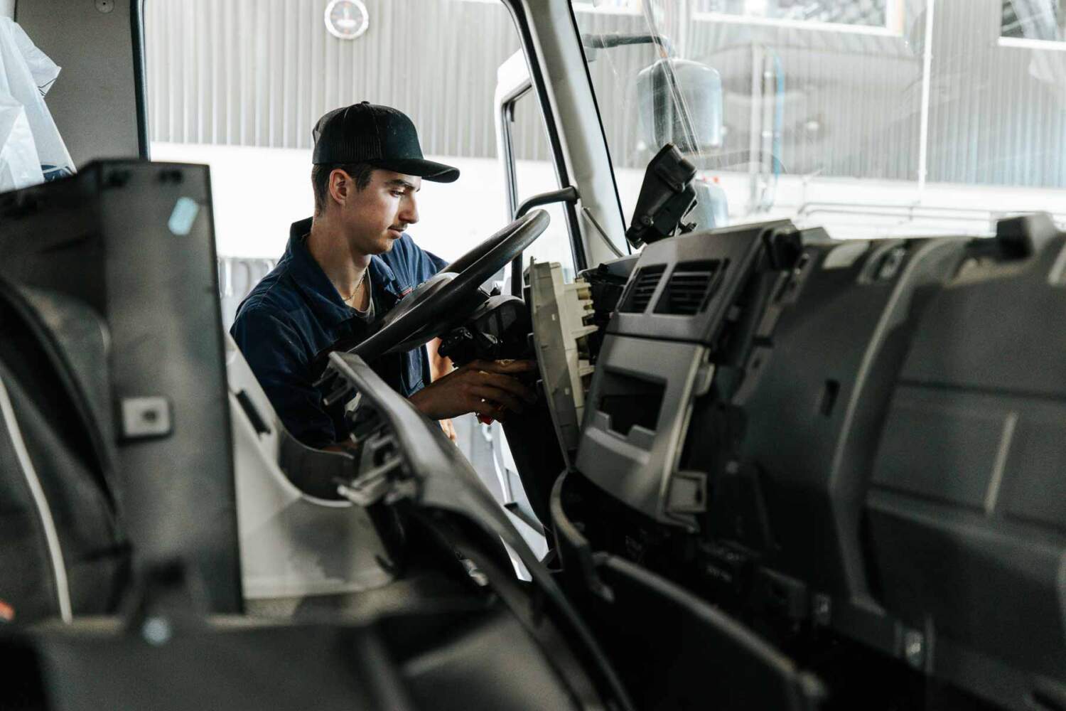 Mécanicien scania diagnostic sur un camion à saint-pierre en faucigny